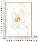 Željezni Zidni Panel Ruke Na Lice Cm 60x1x80