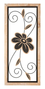 Željezo/Drvo Zidni Panel Koman -A- Cm 26x2,5x60