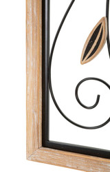 Željezo/Drvo Zidni Panel Koman -A- Cm 26x2,5x60