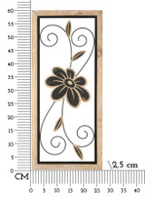 Željezo/Drvo Zidni Panel Koman -A- Cm 26x2,5x60