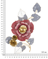 Željezni Zidni Panel Lovi Cm 61,6x9,5x111,8