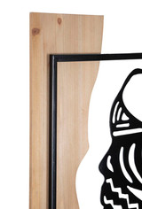 Zidni Panel Tribal Željezo I Drvo Cm 53x2x80