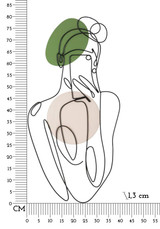 Zidni Pano Lady Color Cm 40x1,3x80