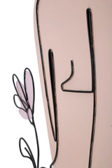 Zidni Pano Lady W/Flower Cm 80x1,3x90