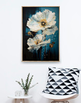 Lakirane Zidne Paltere S Okvirom Plave Cm 42x3,5x62