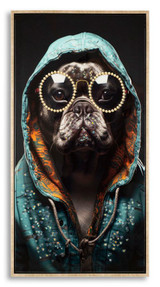 Lakirane Zidne Hlače S Okvirom Bad Bully -B- Cm 42,5x2,8x82,5