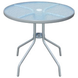 Vrtni Blagovaonski Set 5 kom Čelik 80x71 cm Crno Sivi