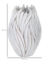 Vaza Polyresin Honduras Cm Ø 27x41,5