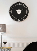 Zidni Sat Silver Glam Cm Ø 60x4,5