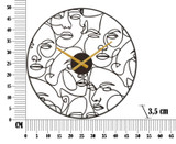 Zidni Sat Brojnici Cm Ø50x3,5