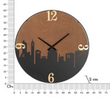 Zidni Sat City Cm Ø 60x2