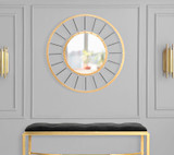 Zidno Ogledalo Glam Dark Cm Ø
81x6,5 (Ogledalo Cm Ø 41,5)