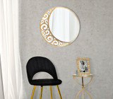 Zidno Ogledalo Apstraktni Mjesec Cm Ø 72x1