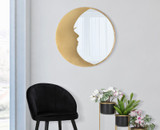 Zidno Ogledalo Moon Cm Ø 72,5x2,3
