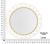 Zidno Ogledalo Srca Cm Ø 80x2,5