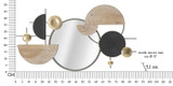 Zidno Ogledalo Apstraktno Cm 90,2x5,1x50,2