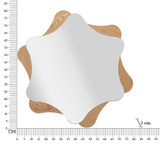 Zidno Ogledalo Star Cm Ø 80x1