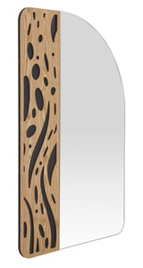 Zidno Ogledalo Frotir Cm 60x1x90