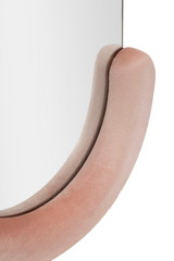 Zidno Ogledalo Chantal Roza Baršun Cm 60x7x160