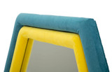 Zidno Ogledalo Tony Blue/Yellow Velvet Cm 75x4x80