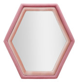 Zidno Ogledalo Tony Mix Pink Velvet Cm 75x4x80