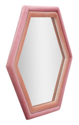 Zidno Ogledalo Tony Mix Pink Velvet Cm 75x4x80