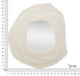 Zidno Ogledalo Dalia White Cm 90x4x97