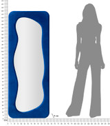 Zidno Ogledalo Theodor Blue Cm 60x4x160