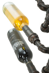 Wall Bottle Holder Manhattan 6 Places Cm 27x15x55