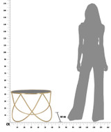 Stolić za kavu Mali Prsten Stolni Cm Ø 60x45