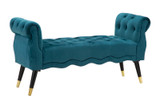 Klupica Paris Teal/Zlato Cm 120x40x60