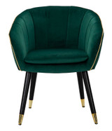 Fotelja Paris Verde/Gold Cm 62x58x78