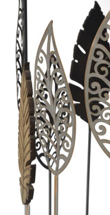 Garnitura Lišća Za Stol Željeza I Drva 2kom Cm 38x55-33x50