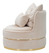 Fotelja Paris Space Crema/Gold Cm Ø 84x72