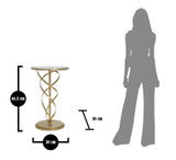 Stol Glam Spirala Cm Ø 38x61,5