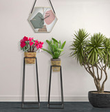 Vaza Starija Kvadratna Set 2kom Cm Ø 23x70-20x60