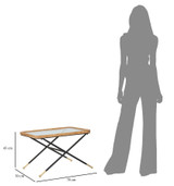 Stolić za kavu Saint Barth Rett. Cm 70x50x45