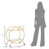 Kolica Okrugla Cm 70x36,5x78