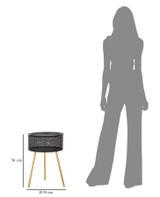 Stol Blacky Cm Ø 35x50