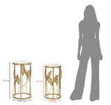 Set Listova Za Stol 2kom Cm Ø 35x65,5-30x60,5