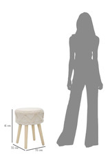 Taburet Damasco Visok Cm Ø 32x41
