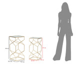 Stol Glassy Set 2kom Cm 31,5x31,5x68-28x28x64