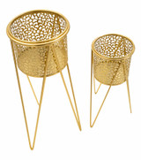 Držač Za Vazu Glod Set 2 Kom Cm 21x20x46-18x18x32