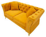 Sofa Emy Mustard Sa Jastukima Cm 162x83x76