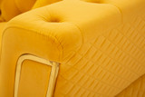 Sofa Emy Mustard Sa Jastukima Cm 162x83x76