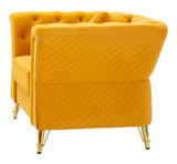 Fotelja Emy Mustard S Jastukom Cm 104x83x76
