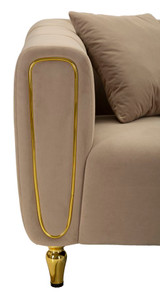 Sofa Alma Siva Sa Jastukima Cm 155x81x71