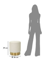 Okrugli Taburet Sharon Cm Ø36x39