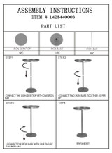 Stol Doha Cm Ø 41x80
