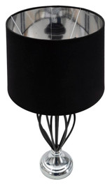 Stolna Lampa Tamno Srebrna Cm Ø 28x56